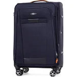Tmavě modrý nepromokavý cestovní kufr "Navigator" s expanderem - vel. XL