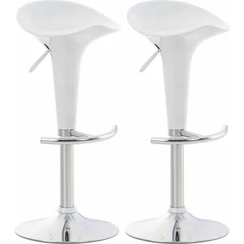 Barová židle LRCZ Sada 2 barových stoliček Saddle Barva: Bílá