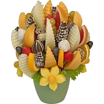 Dárkový potravinový koš Ovocná kytice Sladké osvěžení