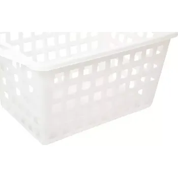 Koš na prádlo Moser Plastový koš na prádlo, bílý, výška: 405 mm, délka: 800 mm, šířka: 520 mm