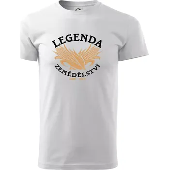 Pánské tričko Legenda zemědělství - Triko extra velké (5-8XL) - 6XL ( Bílá )