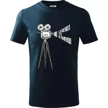 Legenda za kamerou - Tričko dětské bavlněné - 98 cm / 2 roky ( Námořní modrá (velmi tmavá - téměř černá) )