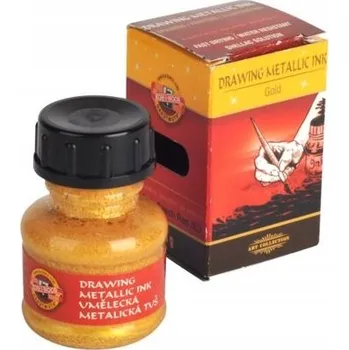 Výtvárné potřeby Tuš Koh-i-noor 2810 20 ml zlatý