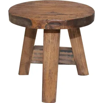 Stolička Stolička masivní mahagonové dřevo Hnědá244508