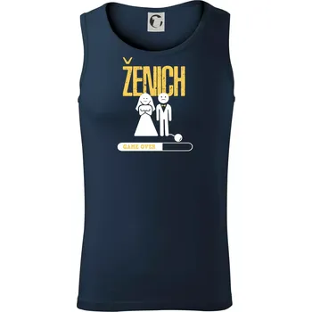 Drink team ženich - Tílko pánské Core - S ( Námořní modrá (velmi tmavá - téměř černá) )