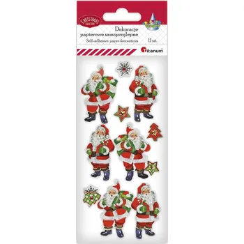 samolepka Samolepky Craft-Fun Series - vánoční dekorace, motiv Mikuláš Titanum