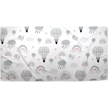 Osuška Sablio Ručník Malované horkovzdušné balony - 50x100 cm