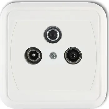 Elektrická zásuvka Anténní zásuvka nástěnná Karlik bílá
