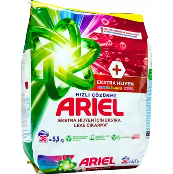 Prací prášek ARIEL PRÁŠEK NA BAREVNÉ PRÁDLO + OXI 5,5 KG