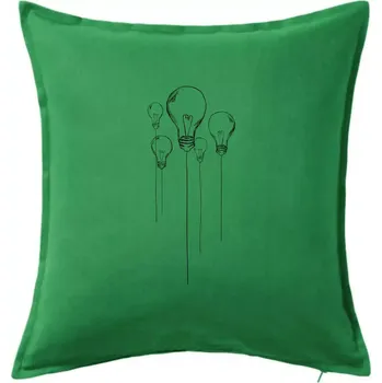 Polštář Síla Edisona - Polštář 50x50 - 50x50 - Včetně výplně ( Středně zelená )
