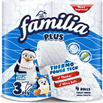 Toaletní papír Vlhčený toaletní papír Familia 4 ks