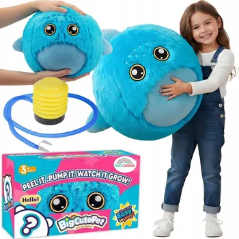 plyšák Míč na skákání PLYŠÁK 50 cm Rostoucí zvířátko + PUMPIČKA