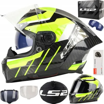 Helma na motorku Přilba LS2 FF807 Dragon Trax H-Vis Yellow S