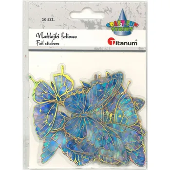 samolepka Nálepka Craft-Fun Series Motýli modří Samolepky fóliové