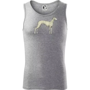 Vintage Whippet - Tílko pánské Core - L ( Tmavě šedý melír )