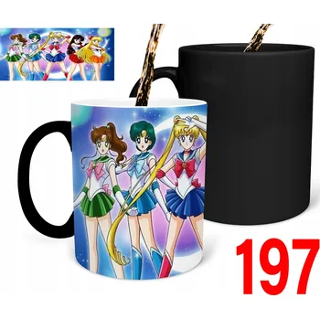 Kouzelný hrnek s potiskem DÁREK Sailor Moon anime měsíc + JMÉNO DÁREK