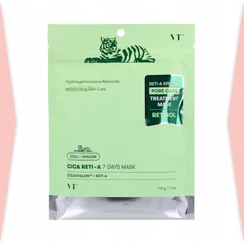 Pleťová maska VT CICA RETI-A 7 DAYS MASK - Sada pleťových masek s retinolem na 7 dní