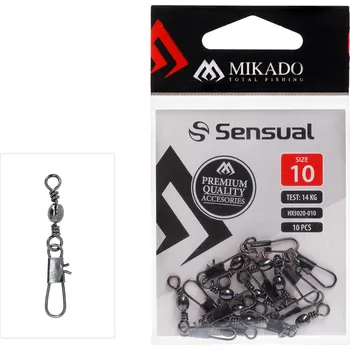 Mikado Sensual Obratlík Barrel - S Karabinou Typu Interlock 10 ks Velikost: 12