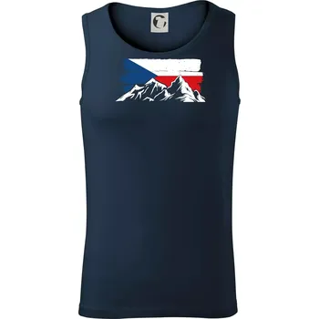 České hory - Tílko pánské Core - S ( Námořní modrá (velmi tmavá - téměř černá) )