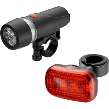 Cyklosvítilna Osvětlení na kolo CARCOMMERCE PŘEDNÍ ZADNÍ na baterie