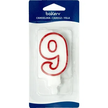 Dortová svíčka Svíčka na dort , číslice 9 - Decora