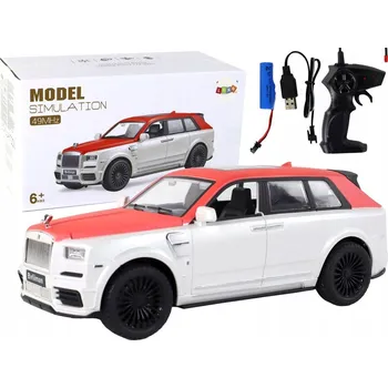 RC model auta Auto R/C 1:20 Bílo-Červené Auto na Dálkové Ovládání