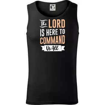 Pánské termoprádlo The lord is here to command us all - Tílko pánské Core - S ( Černá )