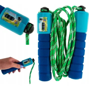 Švihadlo ŠVIHADLO S POČÍTADLEM SKOKŮ 250 CM, NASTAVITELNÉ, PROVÁZKOVÉ, FITNESS