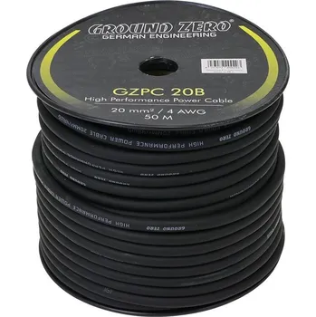 Napájecí kabel Napájecí kabel Ground Zero GZPC 20B (cena za 1 metr)