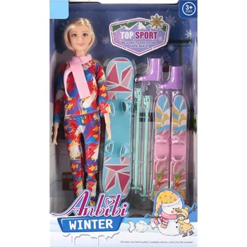 Panenka Panenka 29 cm s příslušenstvím Lyže MEGA CREATIVE