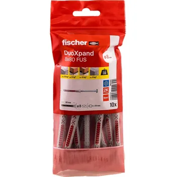 Hmoždinka FISCHER Rámová hmoždinka DuoXpand 8x120 FUS ocel galvanicky zinkovaná 10 ks