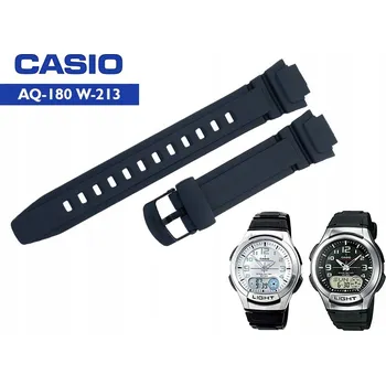 Řemínek na hodinky Řemínek Casio AQ-180W W-213 černý