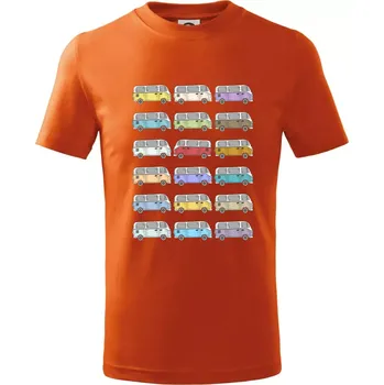 Chlapecké tričko Dovolená obytňákem - Tričko dětské bavlněné - 98 cm / 2 roky ( Oranžová )