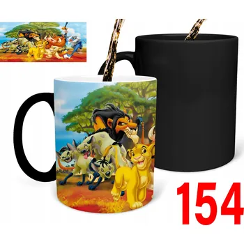 Kouzelný hrnek s potiskem DÁREK Lví král Timon Pumbaa Simba + JMÉNO DÁREK