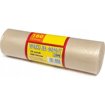 Pytle na odpadky PYTLE NA ODPAD UNIVERZÁLNÍ PRŮHLEDNÉ 160L x 10 KUSŮ