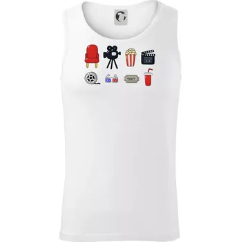 Filmové triko - Tílko pánské Core - S ( Bílá )