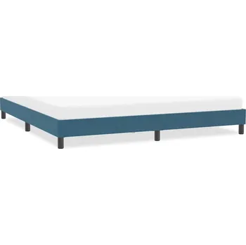 vidaXL Rám postele bez matrace tmavě modrý 200x210 cm samet