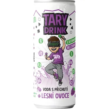 Limonáda Tary drink s příchutí lesní ovoce bez cukru 250ml