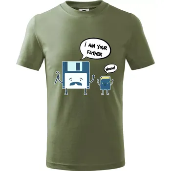 I am your father SD karta - Tričko dětské bavlněné - 122 cm/6 let ( Khaki )