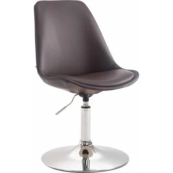 Barová židle LRCZ Jídelní židle Maverick imitace kůže Barva: Bílá, Barva rámu: chrom