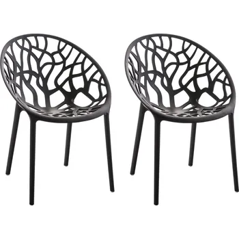 Barová židle LRCZ Sada 2 stohovatelných zahradních židlí Hope