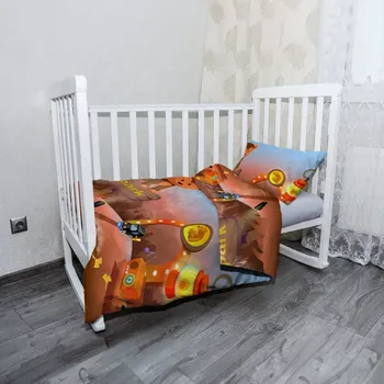 Povlečení Sablio Mikroplyšové dětské povlečení do postýlky Dětský motiv 4 - 100x135 / 40x60