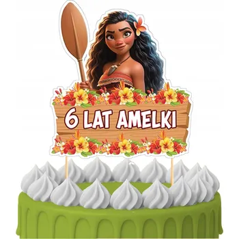 Obraz ZÁPICH DO DORTU Narozeninový Sto let VAIANA MOANA BAJKA POSTAVY TOPPERY