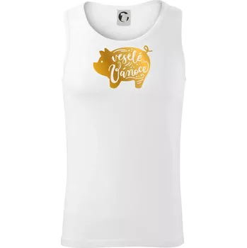 Zlaté prasátko - Tílko pánské Core - L ( Bílá )