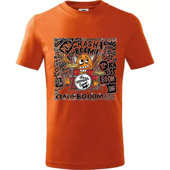 Bubeník - the moster squad - Tričko dětské bavlněné - 104-110cm / 3-4 roky ( Oranžová )