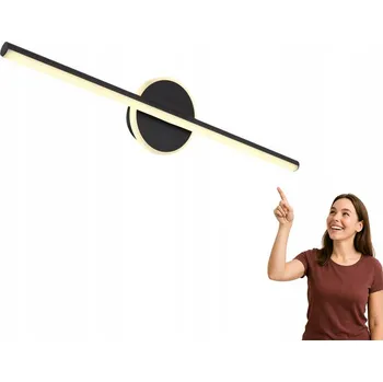 Nástěnné svítidlo Nástěnné svítidlo Globo černé, integrovaný LED zdroj 10 W