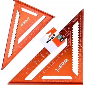 Úhloměr Úhelník truhlářský tesařský s patkou univerzální WAART W72P443 300 mm