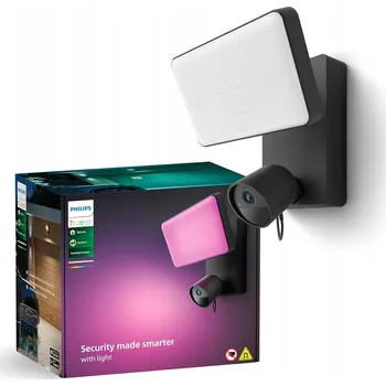IP kamera Kamera s pohybovým senzorem a reflektorem Philips Hue Secure HD 1080p, černá
