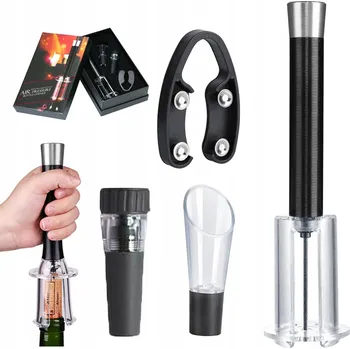 Otvírák OTVÍRÁK NA LAHVE, ŘEZAČKA FÓLIE, DÁVKOVAČ NA VÍNO, VAKUOVÁ ZÁTKA