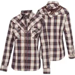 Stars & Stripes Košile westernová Harper Stars & Stripes, dámská, hnědá 3XL